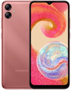 samsung galaxy a04e 128gb - گوشی موبایل سامسونگ گلکسی آصفر چهار ای صد و بیست و هشت گیگ - مشخصات خصوصیات قابلیت ها - رنگ مسی