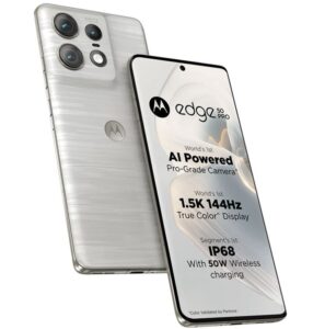 motorola edge 50 pro - گوشی موبایل موتورولا ادج پنجاه پرو - مشخصات خصوصیات بررسی معرفی - رنگ نقره ای