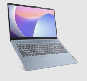 lenovo ideapad slim 3 15irh8 i7 13620h - لبتاب لنوو - رنگ آبی - درب باز شده - مشخصات خصوصیات معرفی بررسی