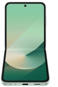 samsung galaxy z flip6 - گوشی موبایل سامسونگ گلکسی زد فلیپ شش - باز شده - رنگ سبز - صفحه نمایش - قیمت خرید فروش