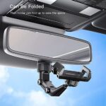 yesido-rear-view-mirror-phone-holder-c192 - هولدر - پایه نگه دارنده یسیدو - لوازم جانبی گوشی - لوازم جانبی موبایل تصویر نصب شده روی اینه