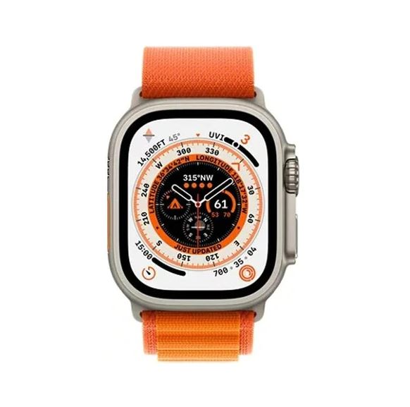 h49 ultra max خرید - بند نارنجی- قیمت ساعت هوشمند