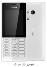 Nokia 216 Dual SIM - رنگ طوسی نوکیا دویست و شاندزده دو سیم کارت منتاژ