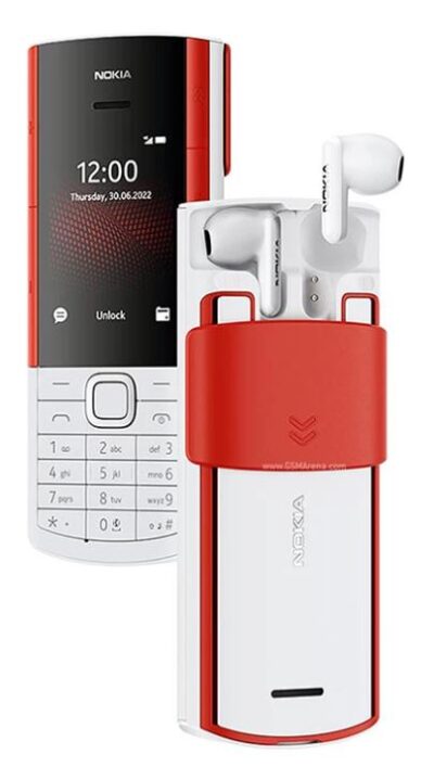 Nokia 5710 Xpress Audio - رنگ سفید گوشی موبایل نوکیا پنجاه و هفت ده اکسپرس آدیو - نوکیا هندزفری مخفی دار