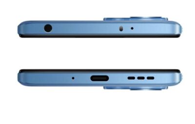 Xiaomi Redmi Note 12 5G - رنگ آبی شیائومی ردمی نوت دوازده پنج جی - عکس بالا و پایین