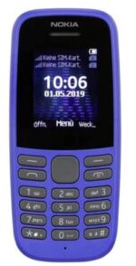 nokia 105 fa - نوکیا صد و پنج اف آ - گوشی موبایل مشکی آبی