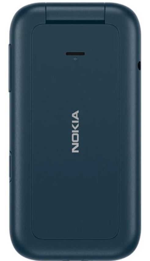 nokia 2660 flip dual sim - نوکیا بیست و شش شصت فمیپ دو سیم کارت - پشت گوشی موبایل آبی رنگ