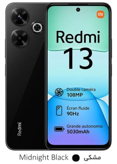 xiaomi redmi 13 4g - گوشی موبایل شیائومی ردمی سیزده چهار جی - رنگ مشکی - قیمت خرید فروش