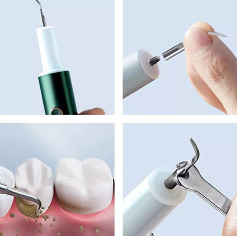 جرم گیر دندان شیائومی - Xioami TFLASH Tongshi J3 ultrasonic teeth cleaning machine - نحوه تعویض سری ها