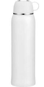 فلاسک ۱ لیتری - تصویر - Xiaomi Funjia Qujia Simple Portable Thermos Cup 1000ml -سفید -همراه فنجان