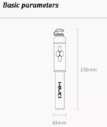 پمپ باد شیائومی - HIMO Mini Portable Pump 906PC - اندازه پمپ باد