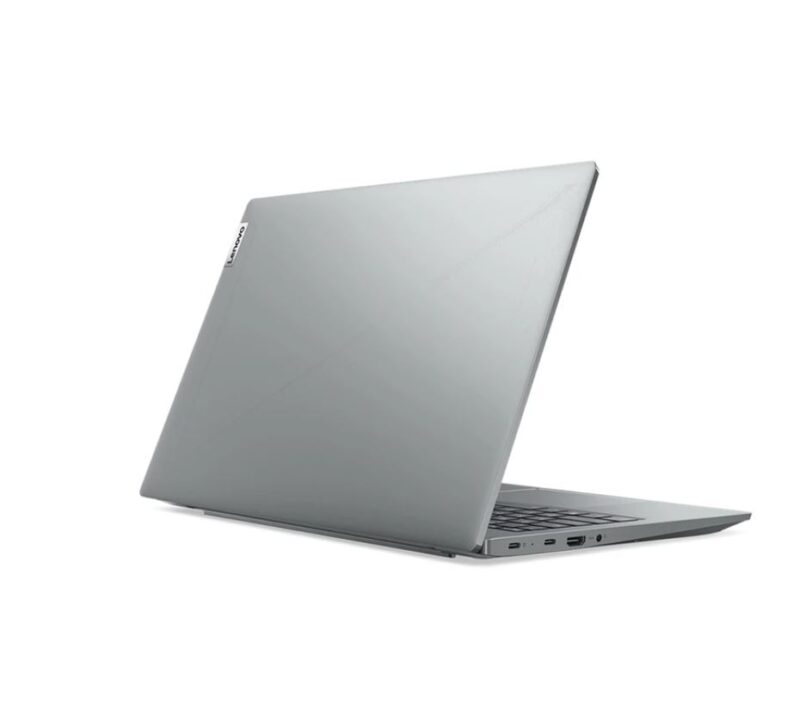 Lenovo IdeaPad 5 15IAL7 i5 1235U - لبتاپ لنوو - رنگ خاکستری - تصویر باز شده از پشت - قیمت مشخصات معرفی