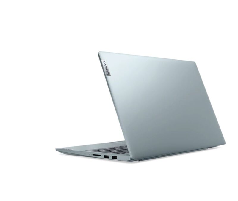 Lenovo IdeaPad 5 15IAL7 i5 1235U - لبتاپ لنوو - رنگ خاکستری روشن - تصویر باز شده از پشت - قیمت مشخصات معرفی