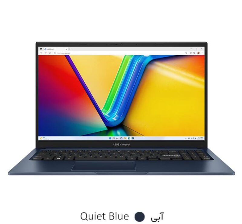 laptop asus vivobook 15 x1504va i7 1355u - تصویر از جلو رنگ آبی - قیمت خرید فروش - مشخصات