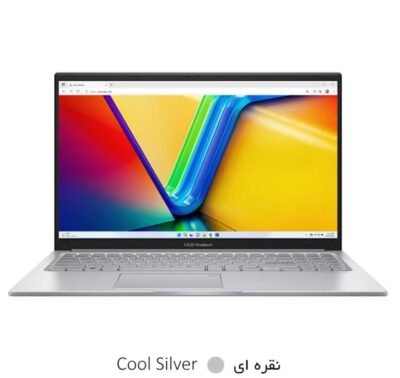 laptop asus vivobook 15 x1504va i7 1355u - تصویر از جلو رنگ نقره ای - قیمت خرید فروش - مشخصات