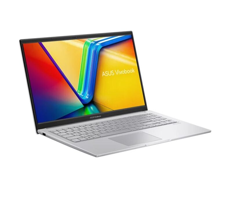 laptop asus vivobook 15 x1504va i7 1355u - تصویر از جلو کنار نقره ای - خصوصیات امکانات