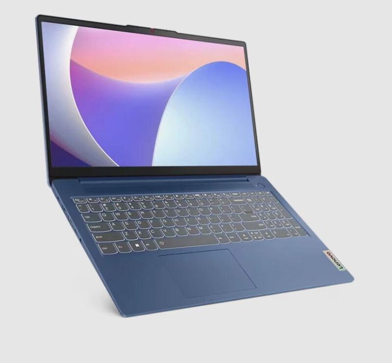 lenovo ideapad slim 3 15irh8 i7 13620h - لبتاب لنوو - رنگ سرمه ای - درب باز شده - مشخصات خصوصیات معرفی بررسی