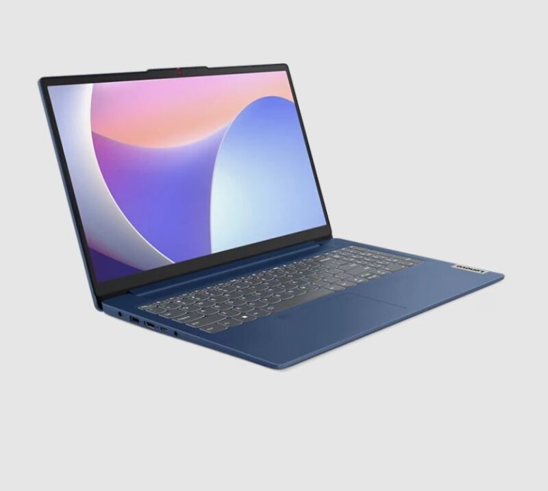 lenovo ideapad slim 3 15irh8 i7 13620h - لبتاب لنوو - رنگ سرمه ای - درب باز شده مقایسه