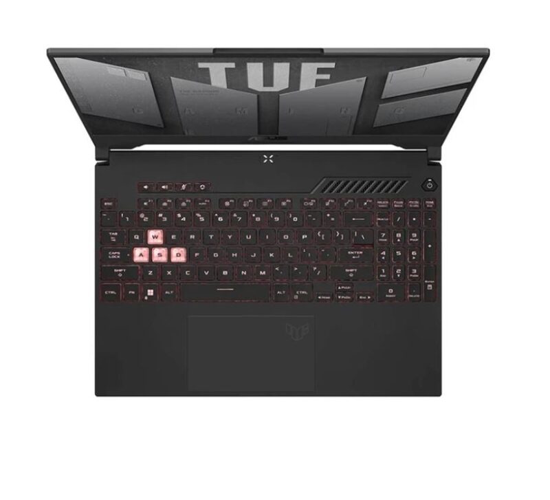 لپ تاپ 15.6 اینچی ایسوس مدل Tuf Gaming F15 Fx507zc i5 12500h 16gb 1tb RTX3050 4GB - رنگ خاکستری - قیمت خرید - تصویر از بالا