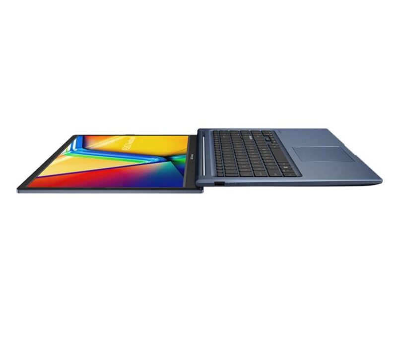 لپ تاپ ایسوس 15.6 اینچی مدل Vivobook 15 X1504VA i3 1315U 8GB 512GB - تصویر از 180 باز شده - کامل باز شده آبی - درب لب تاپ