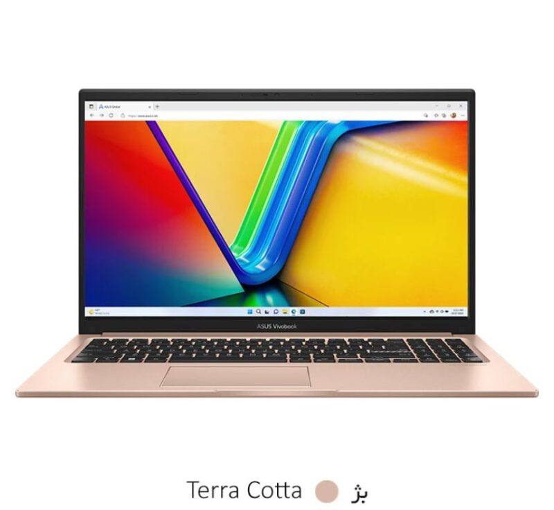 لپ تاپ ایسوس 15.6 اینچی مدل Vivobook 15 X1504VA i3 1315U 8GB 512GB - تصویر از جلو رنگ بژ - قیمت خرید فروش - مشخصات