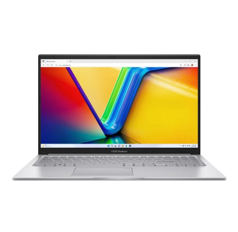 لپ تاپ ایسوس 15.6 اینچی مدل vivobook 15 x1504va i5 1335u 16gb 1tb - تصویر روبه رو - قیمت خرید فروش - مشخصات معرفی بررسی - رنگ نقره ای