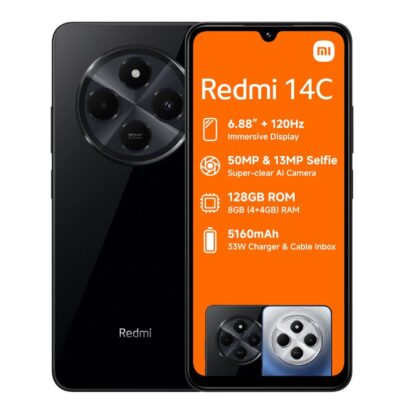 Xiaomi Redmi 14C 4G - گوشی موبايل شیائومی ردمی 14C 4G 256 گیگابایت رم 8 گیگابایت - رنگ مشکی