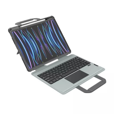 کیف کلاسوری تبلت اپل iPad Pro 11 2024 نیلکین مدل Bumper Go Keyboard