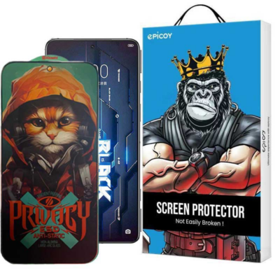 گلس حریم شخصی گوشی شیائومی Black Shark 5 Pro-5-4Pro-4-3-3S اپیکوی مدل Privacy Hoodie Cat